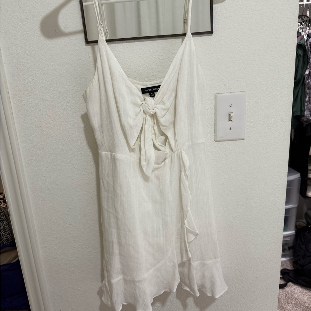 Cotton Candy White Mini Dress